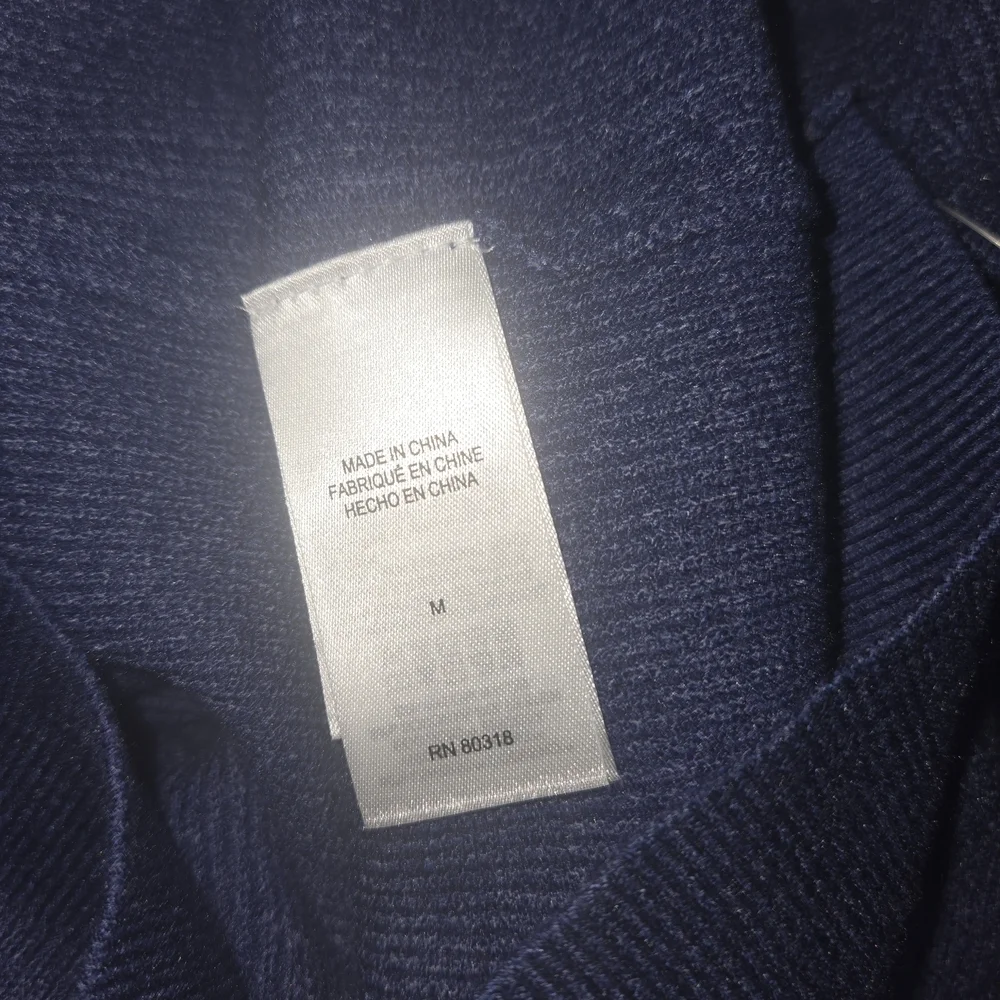 Lucky Brand Men's Indigo Henley Crewneck Sweater